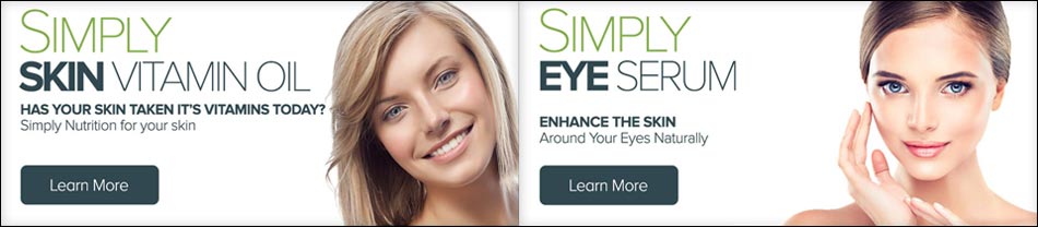 simply eye serum and vitamin oil